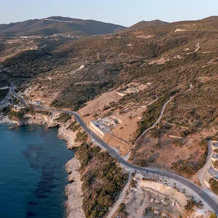 빌라 Oresis Panoramic Sea Retreat Access 100 Meters Skinária