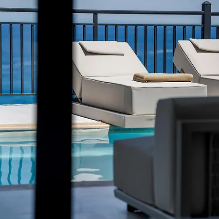 Oresis Panoramic Sea Retreat Access 100 Meters 빌라 Skinária