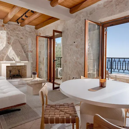 빌라 Oresis Panoramic Sea Retreat Access 100 Meters Skinária