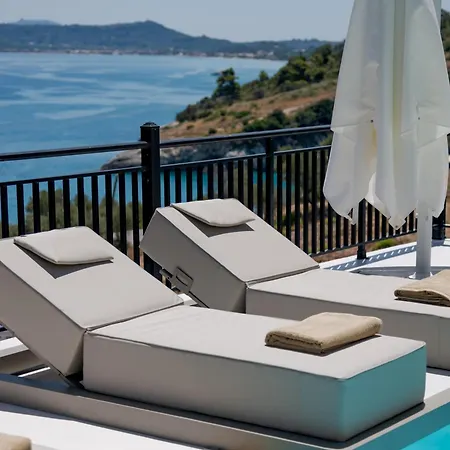 Oresis Panoramic Sea Retreat Access 100 Meters 빌라 *