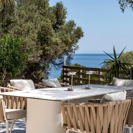 빌라 Oresis Panoramic Sea Retreat Access 100 Meters